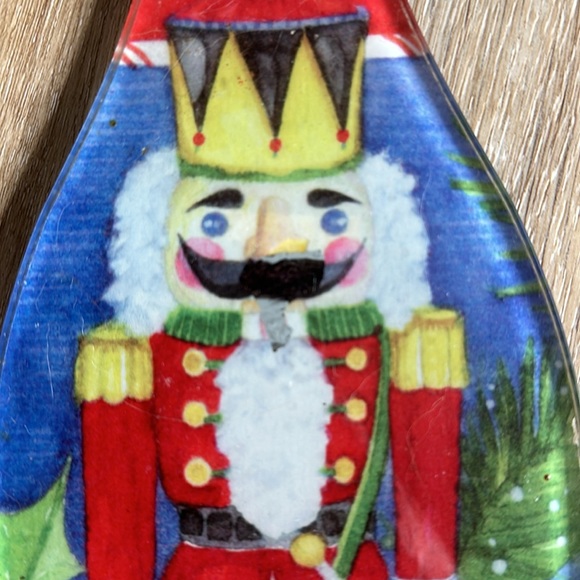 Glass nutcracker hangable Christmas decor - Picture 2 of 2